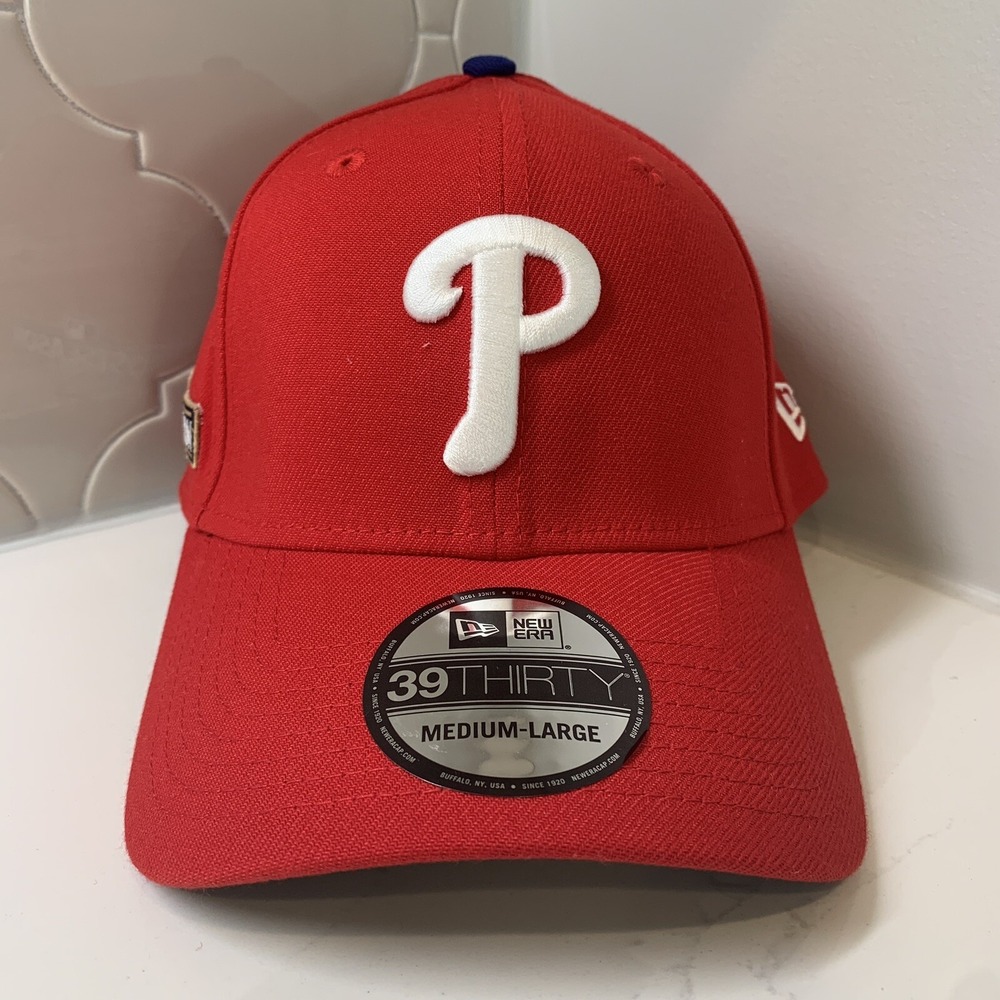 Philadelphia Phillies New Era 39THIRTY MLB 2024 Postseason Red Hat Medium/Large
